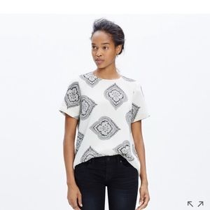 Madewell Tailor Tee in Paisley